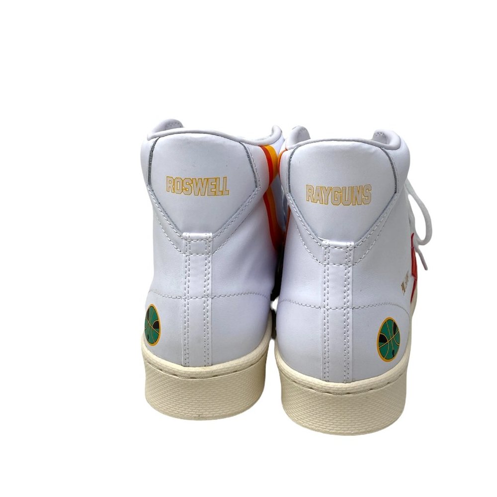 Converse  Pro Leather Hi White Red Orange Shoes Sneakers Low Top Women's 171197C - Picture 3 of 9